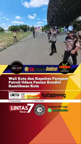Wali Kota dan Kapolres Parepare Patroli Udara Pantau Kondisi Kamtibmas Kota #fyp #parepare #walikotapare #polresparepare #sulawesiselatan 