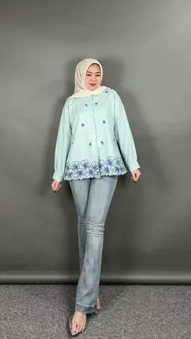 Stevy Blouse 🌸✨ by @RacunnyaTiktokShop  #blousecantik #outfitsatset #ootdfashion 