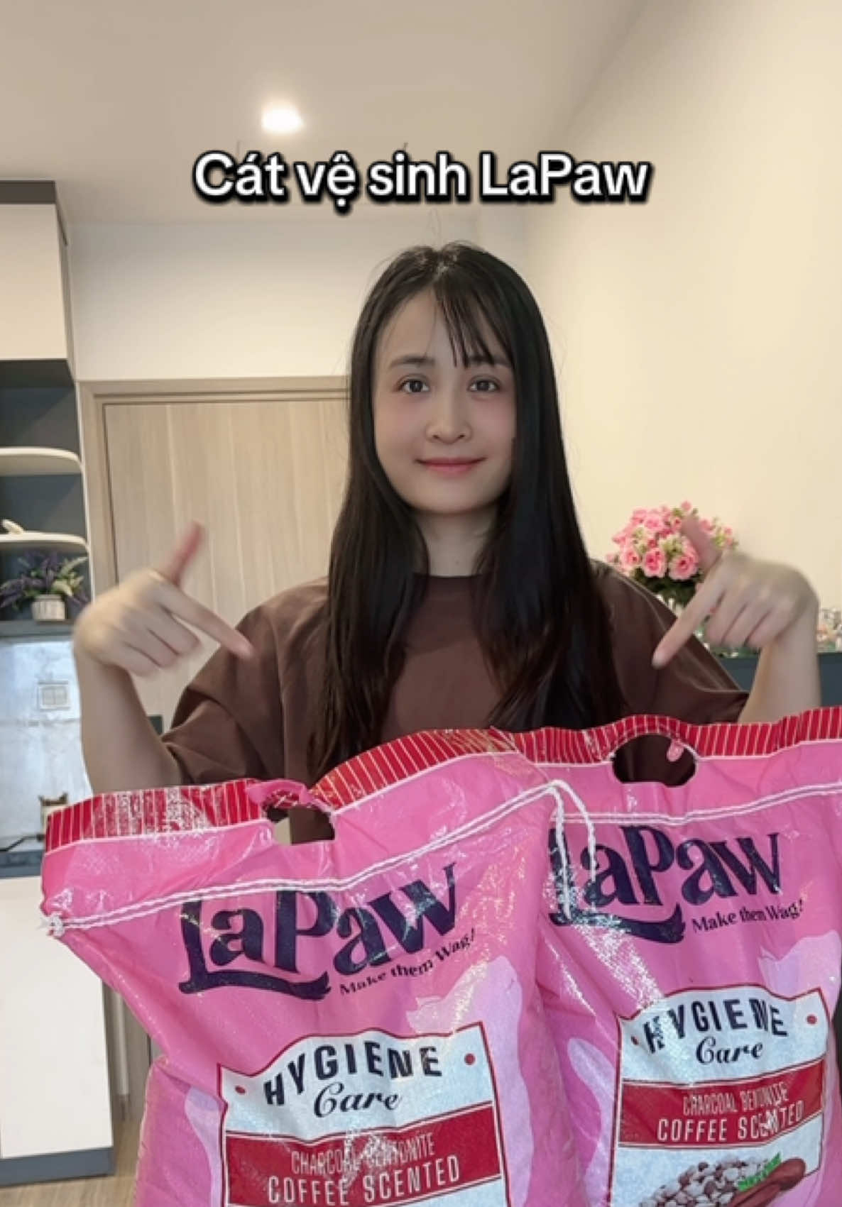 Cát vệ sinh cho mèo nhà mình dùng #xh #tiktok 