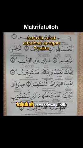 #Rahasia Surat Alfatihah 