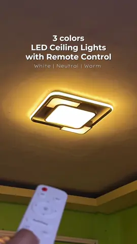 Illuminate your living space with this Ceiling Light. Perfect for the living room or bedroom, this stylish fixture combines functionality with contemporary aesthetics. ✨ Dimmable Feature: Adjust the brightness to create the perfect ambiance. ✨ Remote Control: Conveniently control your lighting from anywhere in the room. ✨ Modern Design: A clean and stylish look that complements any décor. #ceilinglight #homedecor #fyp #aestheticlights #ceiling #livingroomdecor #nightlight   #lights 