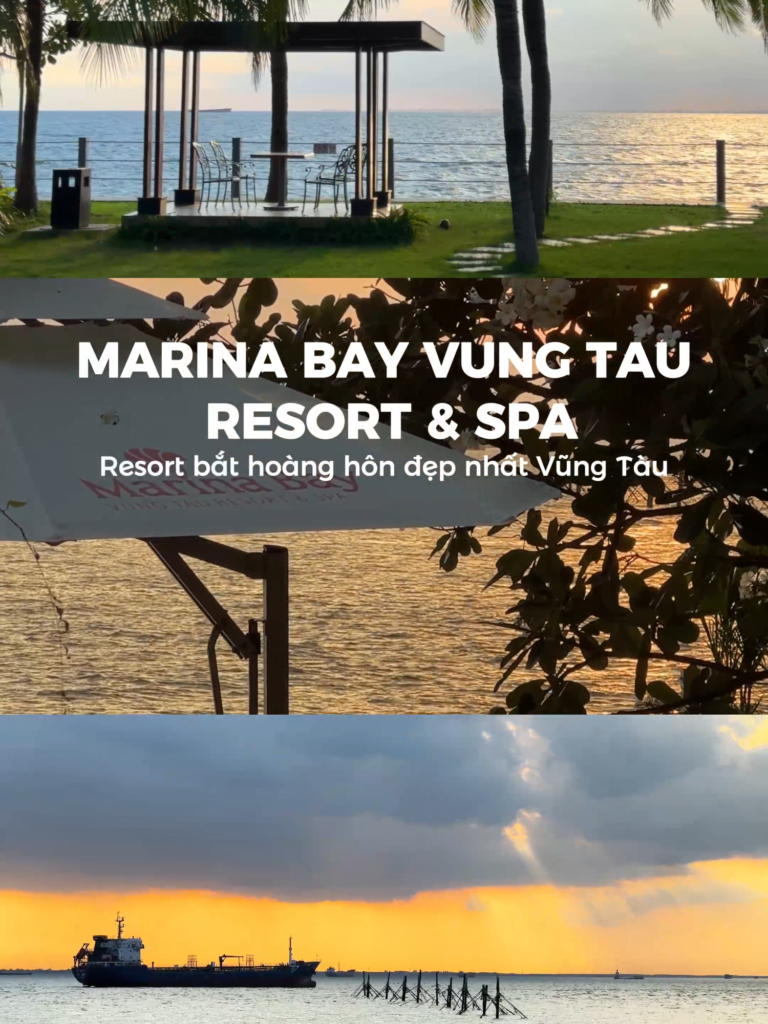 Chiêm ngưỡng hoàng hôn #marinabayvungtau #nghiduong #vungtau #ocdaoxanhvungtau #resort5sao