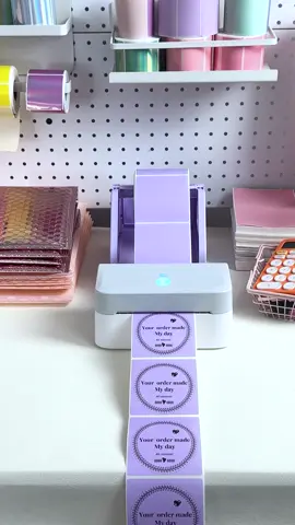 The purple circle stickers are available in 2 sizes, 2″ and 3″, which size do you prefer? #MUNBYN403B#labelprinter#SmallBusiness #smallbusinesstips #onlinebusiness #shopify#girlboss #reseller #resellerlife#poshmark #officesupplies #personalbranding #stickers#labelmaker #diywithmunbyn #shippinglabelprinter #thermalprinter #labelprinter #officesupplies #stickers#entrepreneur#thermalsticker#thermallabel#handmade#packorder#package