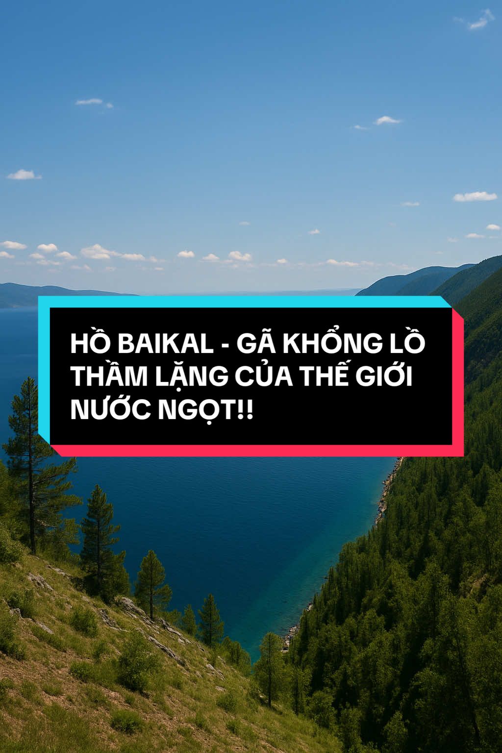 Hồ Baikal - Hồ nước ngọt lớn nhất thế giới!!! 5 hồ lớn của Bắc Mỹ cộng lại cũng không sáng bằng !??? #baikal #baikallake #feshwaterlake #thiennhien #thiennhienhungvi #honuocngot #siberia #mystery #SuThatThuVi #LearnOnTikTok #xuhuong 