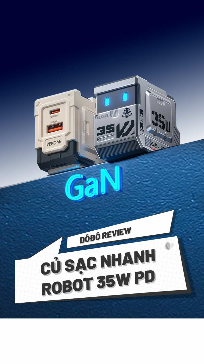 Củ sạc thiết kế Robot in 3D  #cusacnhanh #phukiendienthoai #congnghe #dodorv 