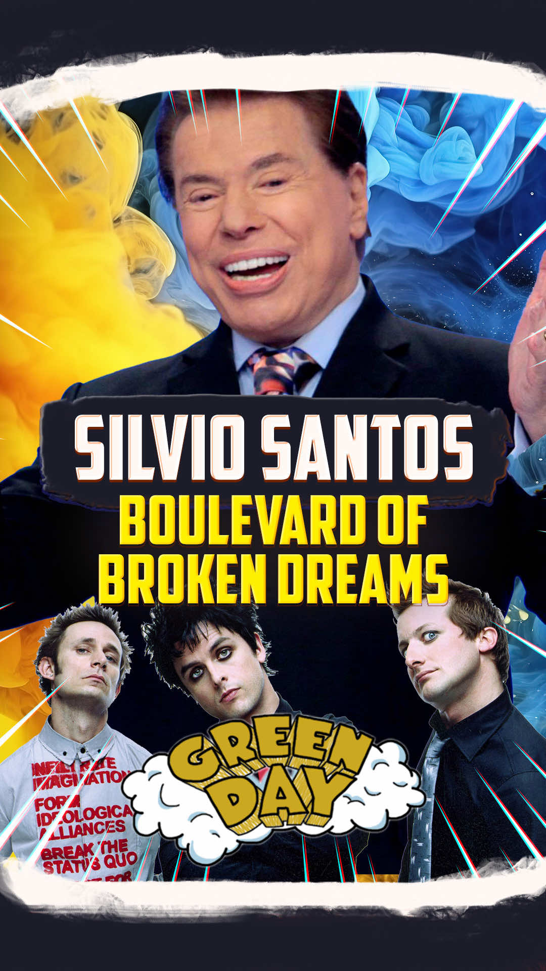 SILVIO SANTOS FT. LASIER MARTINS CANTANDO BOULEVARD OF BROKEN DREAMS DO GREEN DAY #silviosantos #jequiti #lasiermartins #pederneiraseletrificado #greenday #boulevardofbrokendreams #meme  