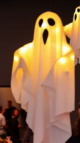 Ghost Shaped Hanging Light, LED Decorative Light, Halloween Hanging Light