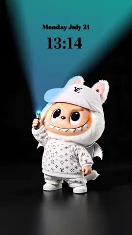 Labubu’s got LV swag! 🐰💥 #labubu #popmart #labubuthemonsters   #hdwallpapers #livewallpaper  #lockscreen #kawaii  #fyp 