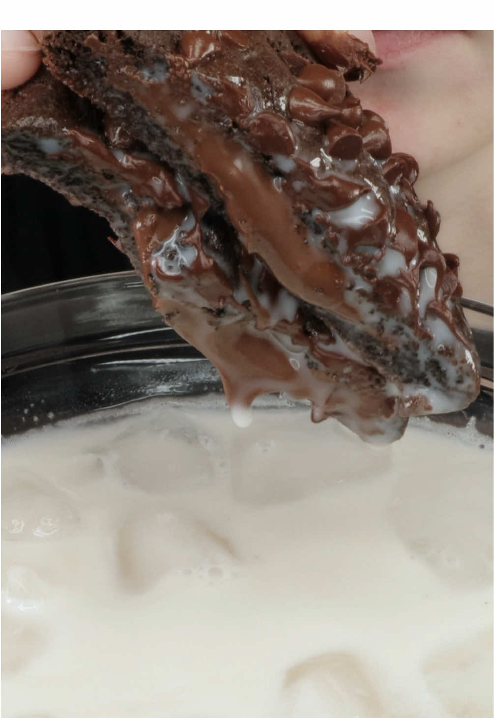 Nutella Stuffed Chocolate Cake Cookies & Milk Mukbang ASMR #asmr #cookies #nutella #chocolate #mukbang 