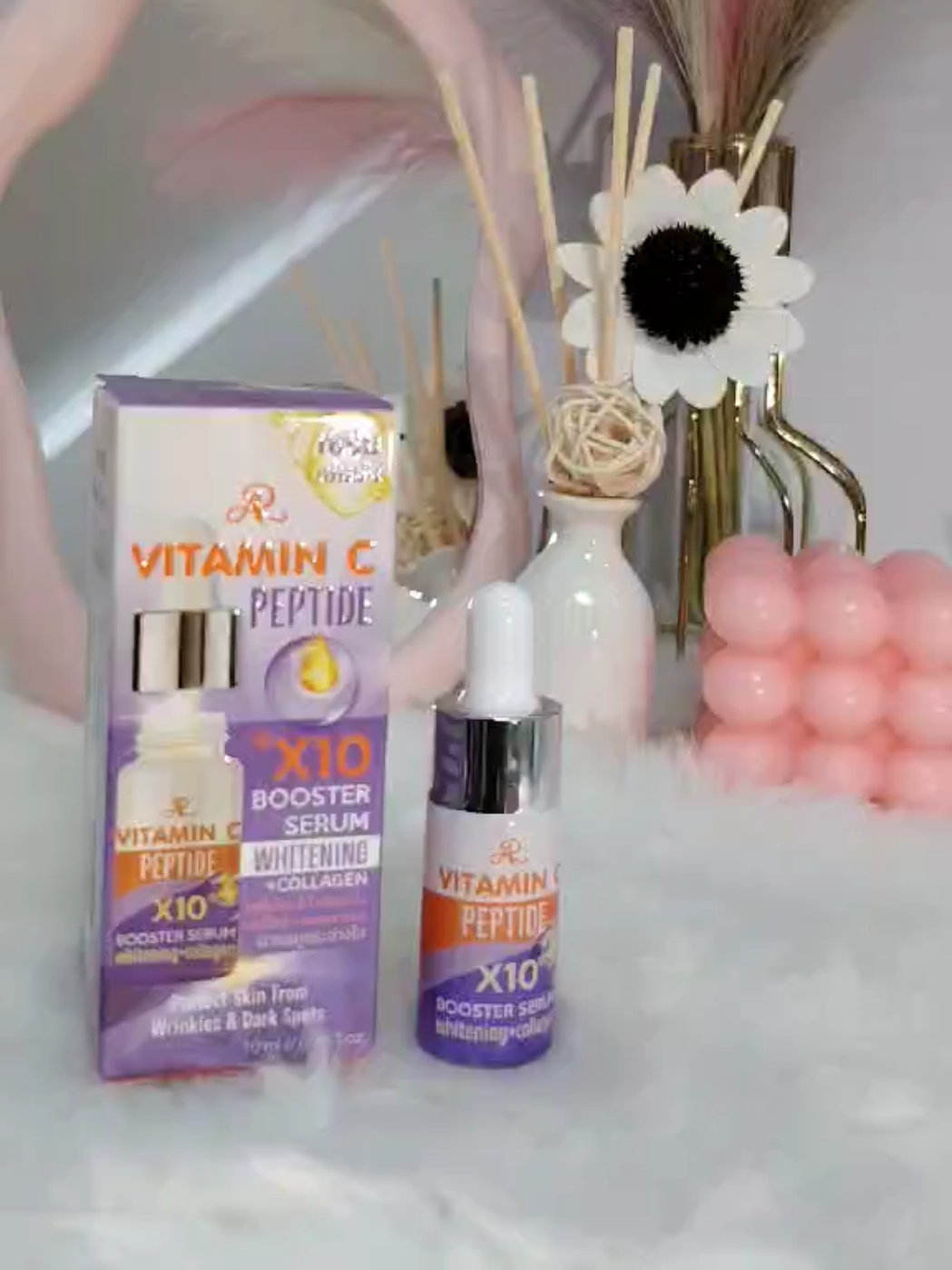 AR Vitamin C Peptide x10 Booster Serum Whitening Collagen Thailand Products #serum #antiwrinkles #darkspot #whitening #skincare 