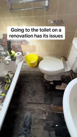 Every tradie needs a bathroom break - shame our toilet isn’t very private! #funny #funnytiktok #renovations #bathroom #toilet 