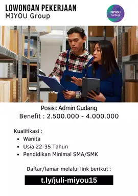 LOWONGAN KERJA #infoloker  #lowongankerja  #lokerterbaru  #admin  #freelance  #fyp  #kulipabrik 