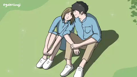 Nikmati sementara yang ada 😇 #couplegoals #coupleanimation 