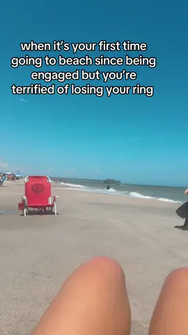 i need me a cute fake one asap!!!! #fyp #beach #engaged 