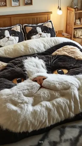 Fluffy Cat Themed Bedding Set 🐱🛏  Snuggle up like your favorite fur baby with this fluffy cat-themed bedding set —where comfort meets cuteness overload! 🧸✨ Purr-fect for dreamers, collectors, and anyone who needs more meow in their life. 😍💤 #CatBedding #Luxarts #CozyVibes #PetLovers
