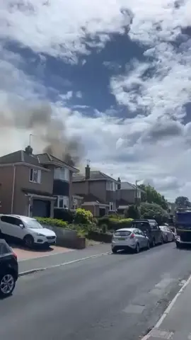 Fire in Bromley Heath Bristol 