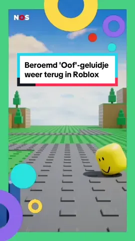 Binnenkort hoor je in Roblox weer ‘Oof’ als je poppetje doodgaat in het spel.📱#oof #roblox #robux #games #jeugdjournaal