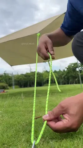 The NEW Camping Knot  - Simple but Works Great!! #knotmaster #KnotTutorial #OutdoorSkills 