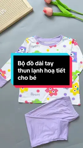 Bộ dài tay thun lạnh cho bé từ 4-15 kg #binkids #bododaitay #bododaitaythunlanhhoatietchobe #mevabe #quanaotreem #setdochobegai #tiktokshop #tiktokxuhuong 