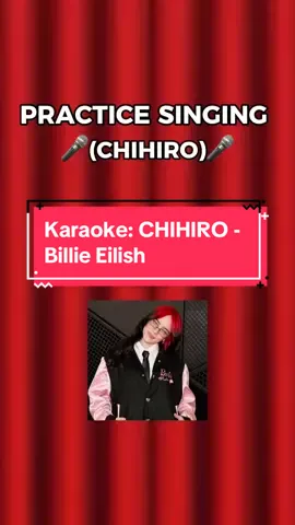 Practice Singing - CHIHIRO #singingchallenge #karaoke #lyricsvideo #chihirobillieeilish #readingchallenge #usa_tiktok 