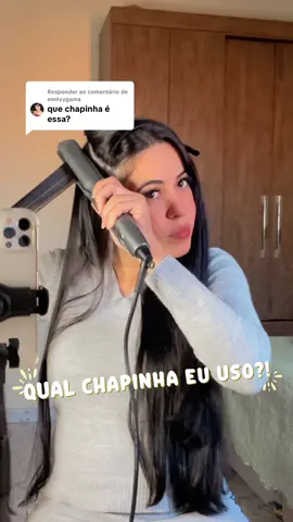 Respondendo a @emilyygama  A minha chapinha é a Lizzie Extreme . Ela entrega resultado de salão, deixa o cabelo com brilho, sem frizz, e ainda sela o tratamento quando faço progressiva ✨ ##dicas ##fyp##cabeloliso##progressiva##alisamento##chapinha