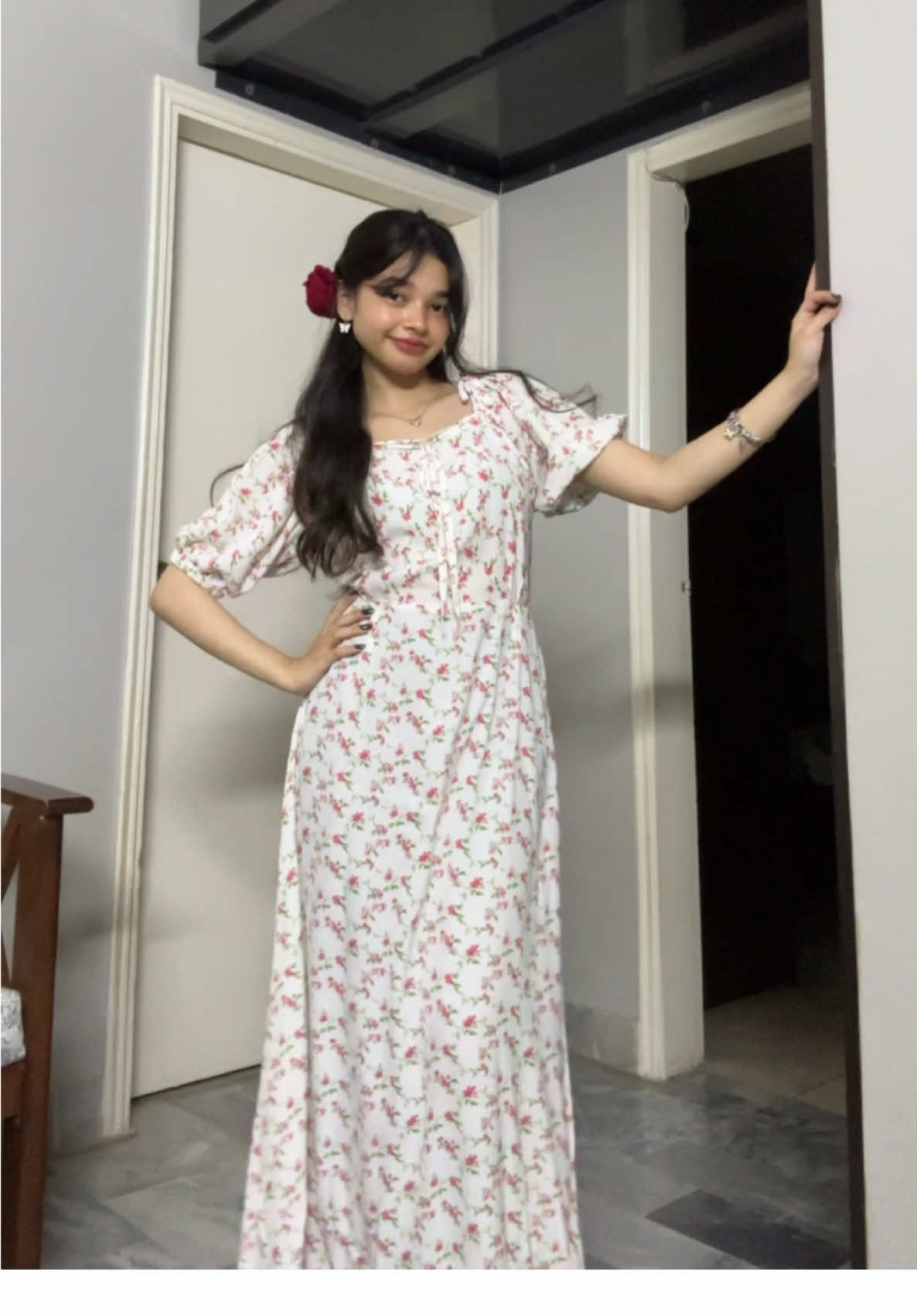 The dress is from wrapflare on instagram! #dress #fy #fypage #fyp #fypシ゚ #floral 