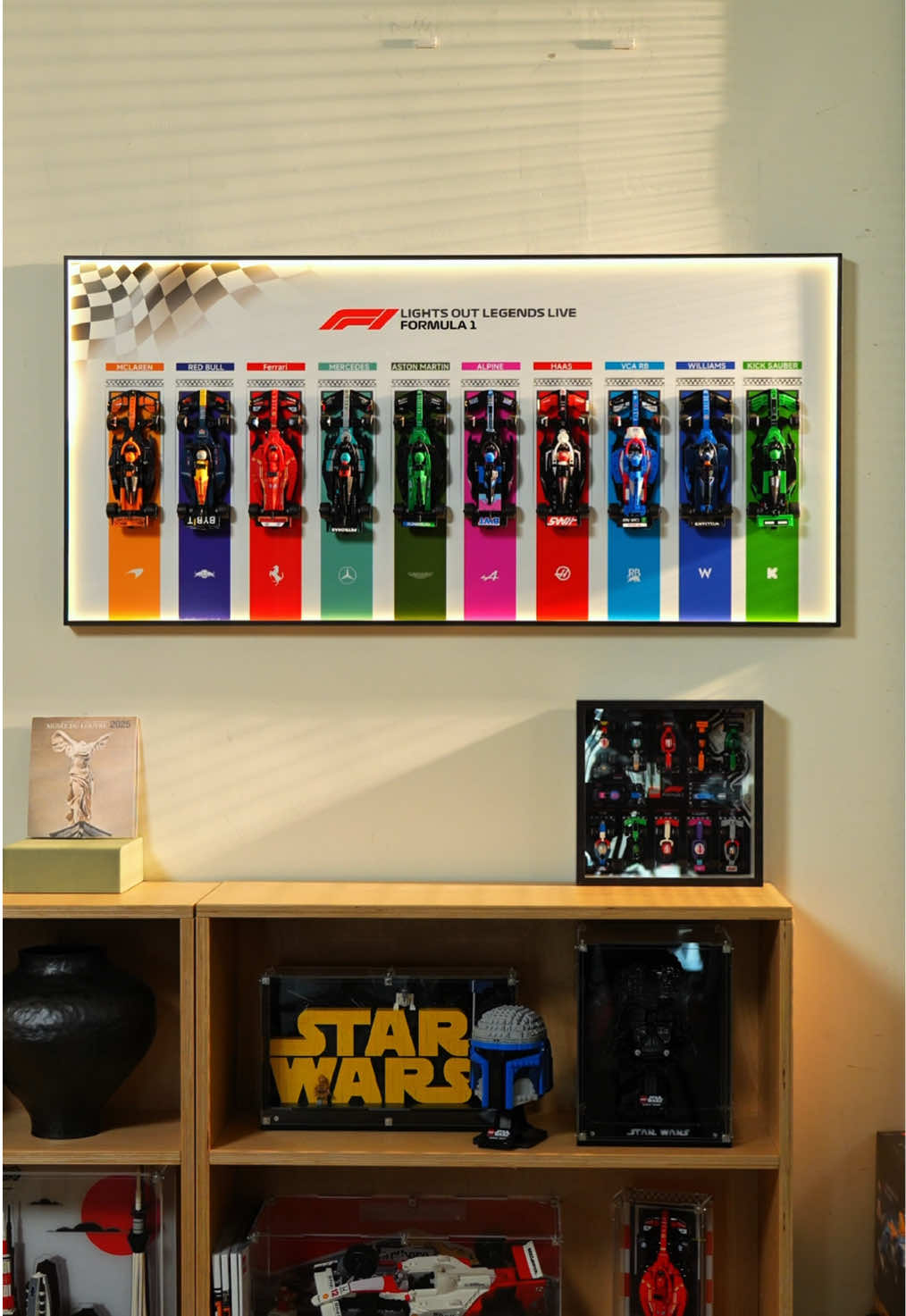 Lights Out, Legends Live !!! #lego #legospeedchampions #legof1 #legodisplay #legoframe 