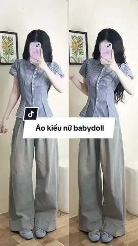 Áo xinh quá ạaaa#reviewquanao #aokieunu #babydoll #aodep #aosomi #goclamdep #outfit #xuhuongtiktok #viral 