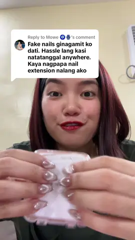Replying to @Mowe 🧿🪬 Matagal siya maalis mi lalo pag yung nail glue yung ginamit mo #nailextension #nailextensions #fakenails #pressonnails 