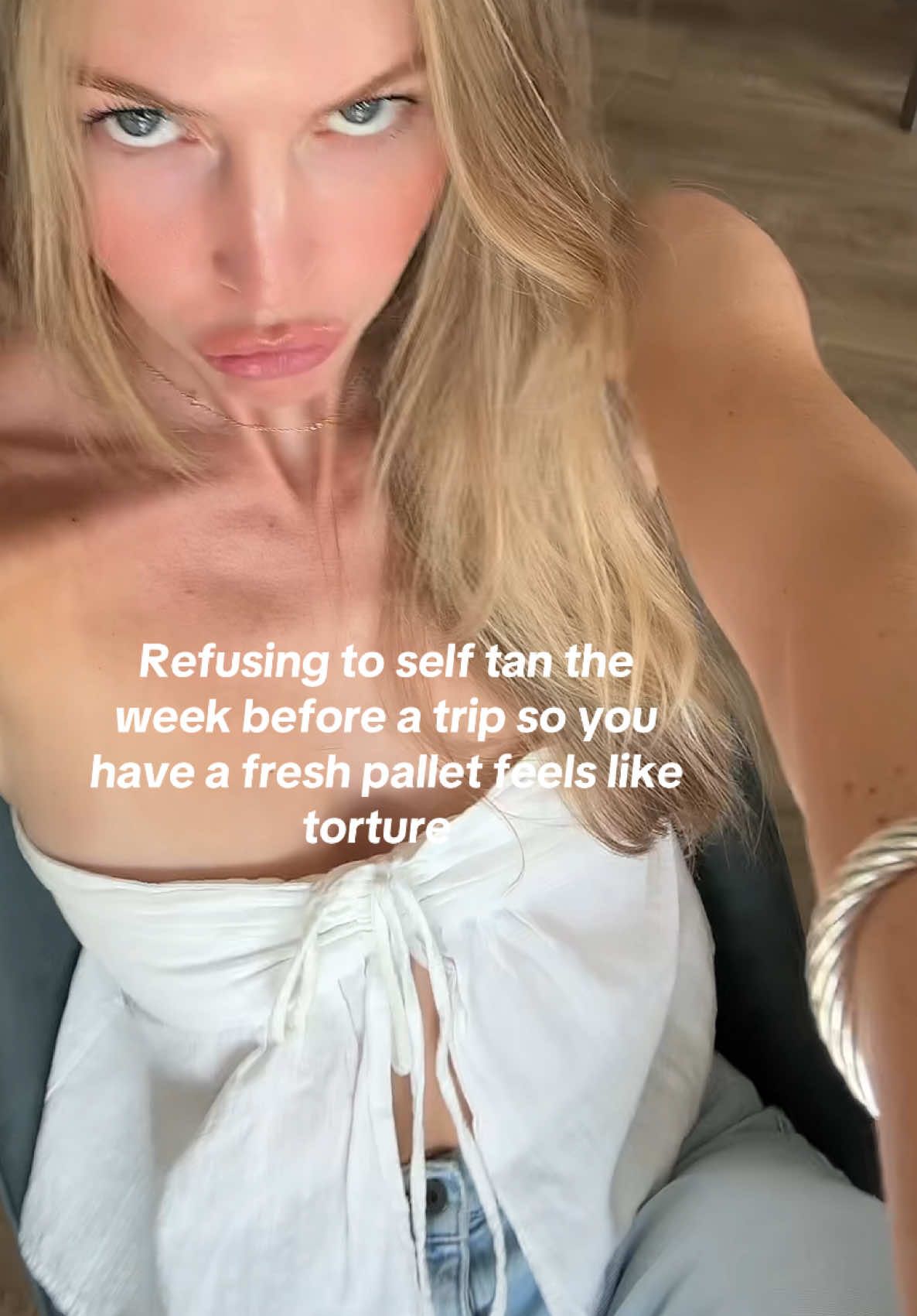 Trying not to reach for the (self tan) bottle 
