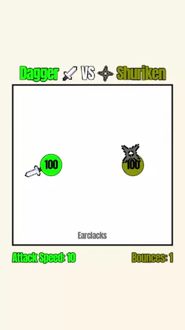 Dagger🗡️ VS ⭐ Shuriken #satisfying #simulation #physics #fantasy #rpg