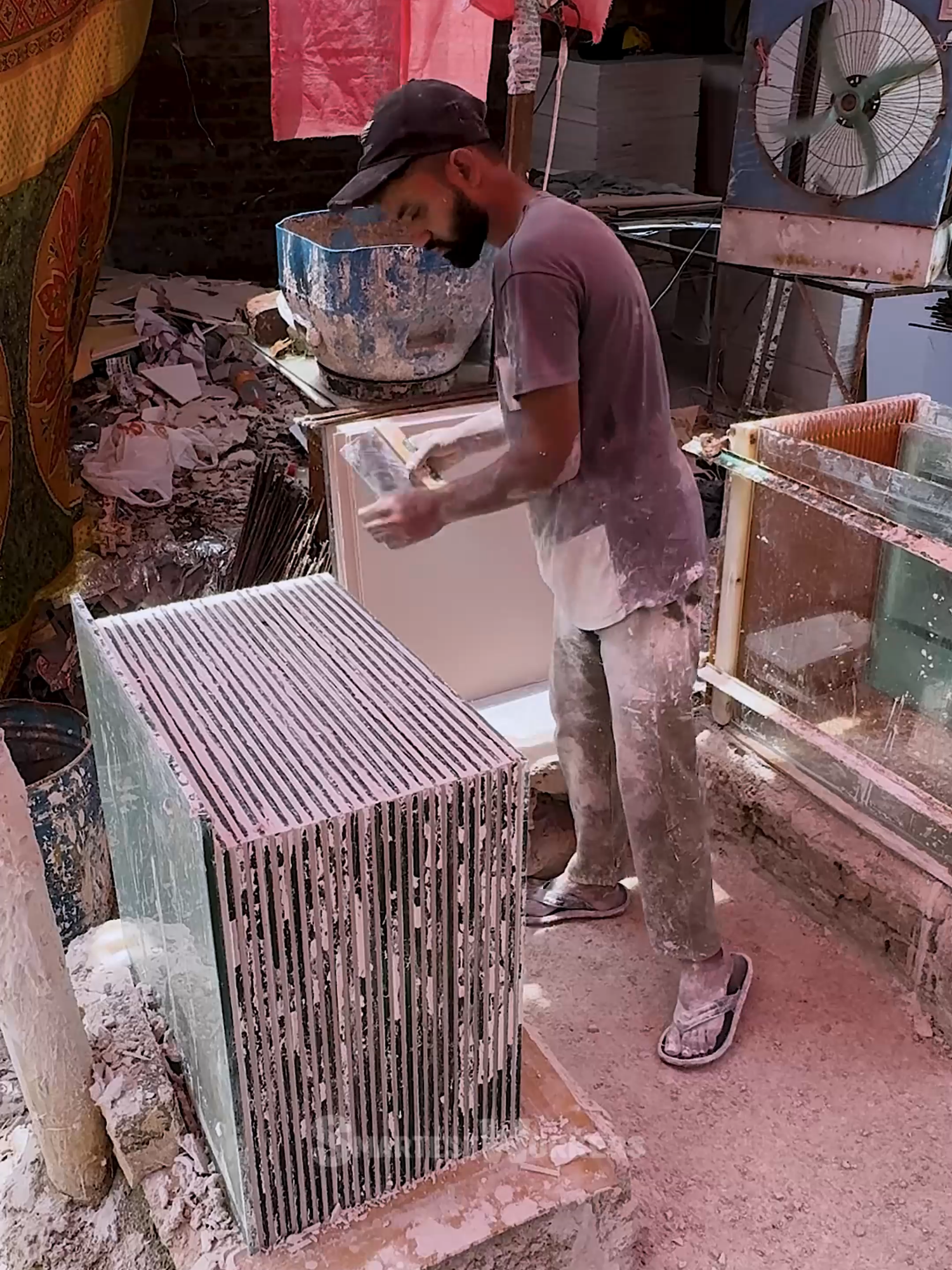 Making Gypsum Ceiling Tiles | Manufacturing False Ceiling