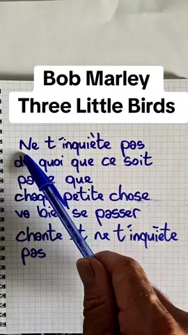 Bob Marley  Three Little birds  #bobmarley #threelittlebirds #traductionfrançaise #parolesenfrançais #reggae #legend #vibes 