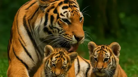 #AIVideo #AIGenerated #BreakAI #WildlifeMagic #TigerCubs #AnimalLovers #NatureArt #JungleVibes #EmotionalVideo #TiktokViral #BengalTiger #AICreation #CuteAnimals #animalfamily @𝟑𝟎𝟑 𝐌𝐨𝐢𝐧𝐧. @ourplaylist 