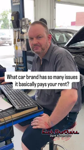 What car brand has so many issues it basically pays your rent? #mechanic #autotech #autorepair #evansville #shoplife #shoptalk #carrepair 