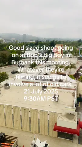 Even after living in LA for decades, it’s still fun to see a film shoot and be reminded of what makes this city so special. No idea why TikTok chose the music it did but here we are 🤷‍♀️   I wonder what they’re filming? #f#filmingl#losangelesb#bobsbigboyb#burbanke#entertainmentindustryi#ilovela