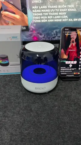 Loa bluetooth không dây Bridio sound hỗ trợ kết nối hai loa, bass trầm ấm, thời lượng pin lớn #loabluetooth #loabluetoothmini #loabluetoothgiare 