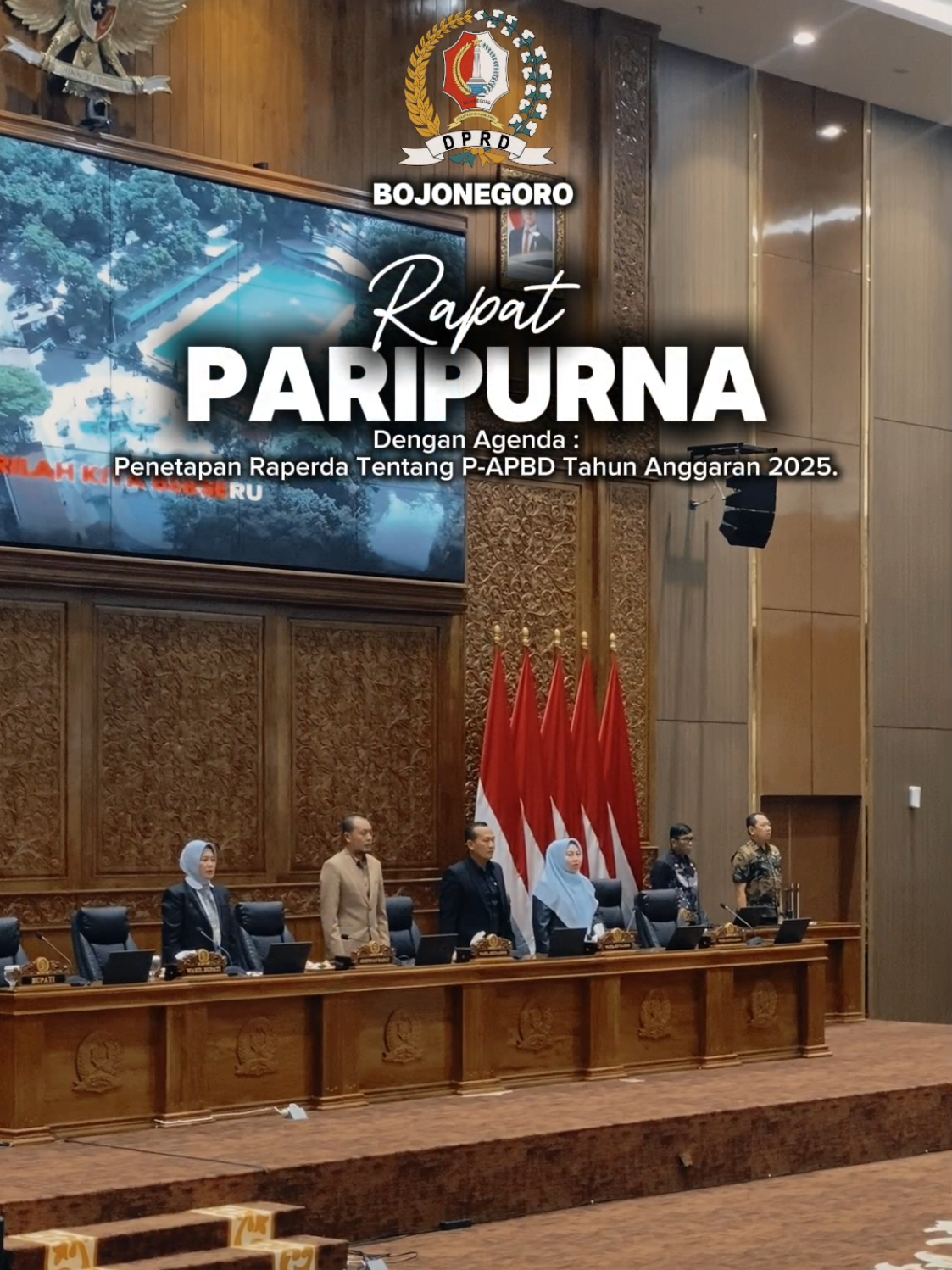 Rapat Paripurna Dengan Agenda : Penetapan Raperda Tentang P-APBD Tahun Anggaran 2025 #bojonegoro #bojonegorobangkit #bojonegoroberkah #DPRDBOJONEGORO #dpcpkbbojonegoro #dpppkb #dpwjatim #fraksipkb #PEMKABBOJONEGORO #polresbojonegoro #kodimbojonegoro #kejaksaannegribojonegoro  #viralig #bojonegoroku #bojonegorobahagia #bojonegoromembanggakan #bojonegoromakmur #bojonegoroenergi #viral #fyp #bojonegoro