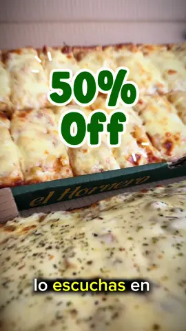 Pide una y paga la mitad del precio 🥳🥳🥳 solo por tiempo limitado  Exclusivo para pedidos en App y Web El Hornero Ecuador  - #pizza #50off #ElHornero #promocion 