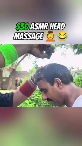 $30 head massage in💆‍♂️😲 india#india #headmassage #asmrsounds #barber #satisfying #massage #asmr #dollar #relax #satisfyingvideo #fyp