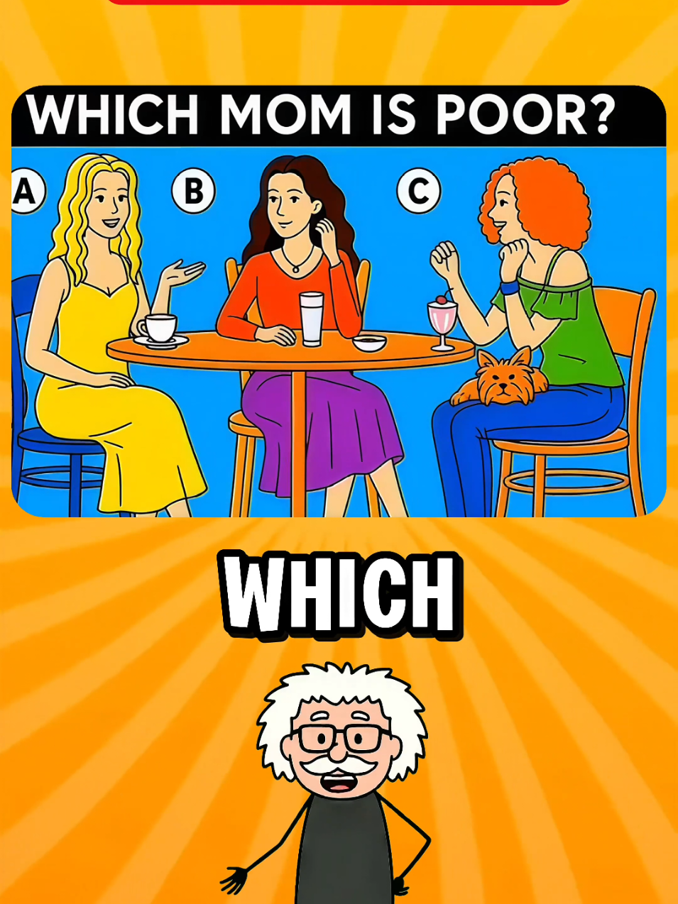 which mom is poor?  #which #mom #TriviaLovers #quiz #funquiz #quiztime #question #funny #fyp 