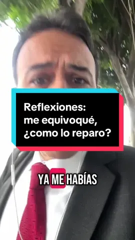 Reflexiones: me equivoqué, ¿como lo reparo? #discusiones #acuerdos #justicia #consejos #reconciliacion 