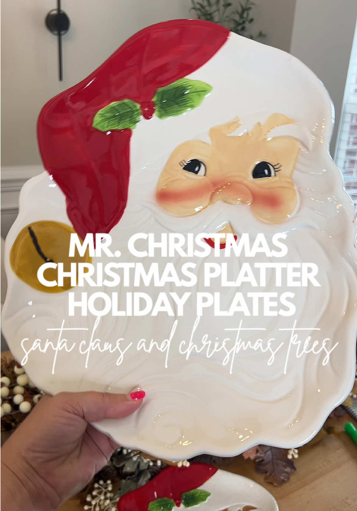 These Mr. Christmas Christmas platter plates are so stinking cute!  @QVC, Inc #platter #platters #plate #platterplate #mrchristmas #christmas #christmasplates #servingdish #ttsthunderbolt #tiktokshopcreatorpicks #creatoricons 