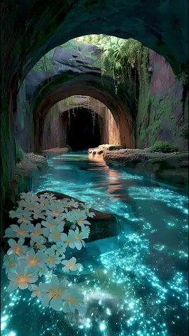 Let the waters of the sanctuary wash away the noise. A quiet start to a peaceful evening. ✨ What are you cleansing your mind of tonight? #fyp #peaceful #spring #nature #ethereal #aesthetic #calm #animation #magic