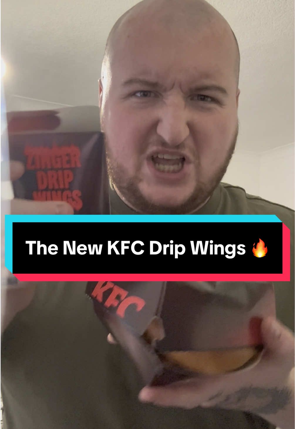 The New KFC Drip Burger & Wings 🔥#kfc #spicywings #newmenu #dripwings #spicydip #fyp 