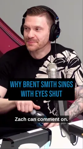 When Brent Smith sings with his eyes closed because he's 