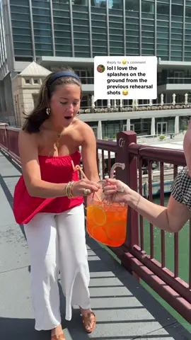 Replying to @😉 a lot of blood, sweat and aperol went into the making of this video @pizzeria.portofino.chi 