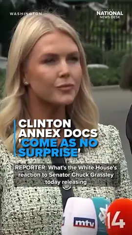 The White House reacted to the release of the formerly classified Clinton Annex documents, reportedly showing the Comey-led FBI failed to fully investigate Hillary Clinton’s use of a private email server and also failed to look into thumb drives with potential national security risks.  #trump #hillaryclinton #obama #report #karolineleavitt