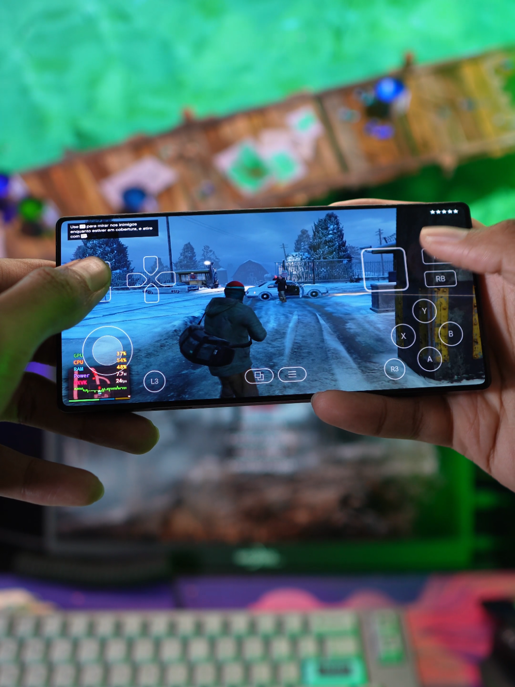 GTA V oficial no Celular com Gamefusion 👀☠️📱