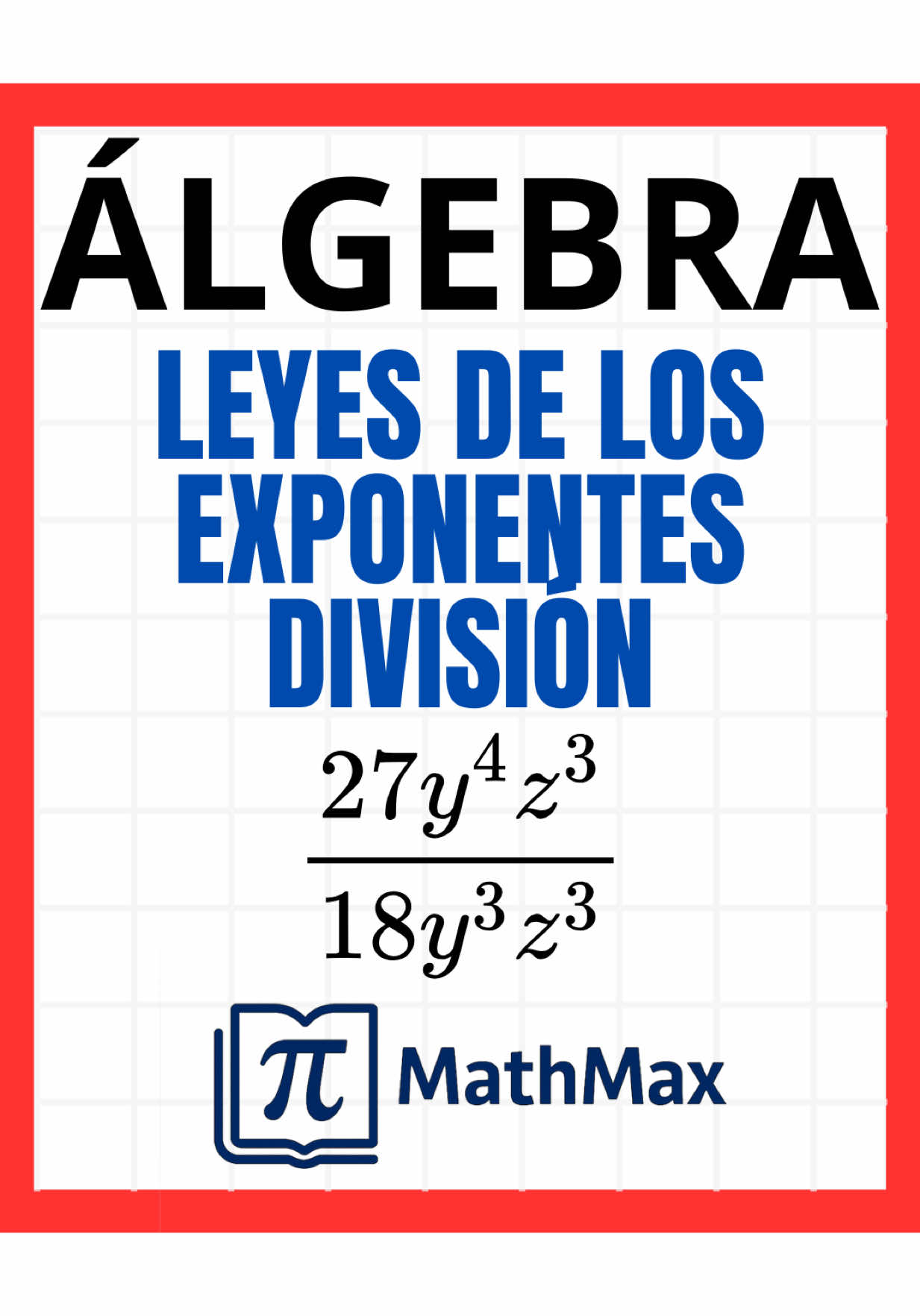 Leyes de los exponentes división/razon. #leyesdeexponentes #division #algebra #tutoria #clase #fyp 